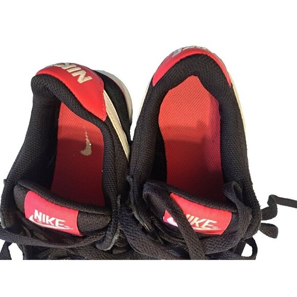 Nike Women's 7 Black White Siren Red Eclipse NM Low Cut Sneakers - Picture 3 of 10